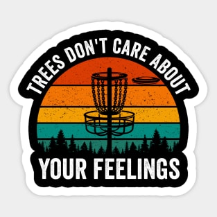 Funny Disc Golf Player Saying Retro Vintage Sticker